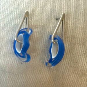 Vintage, art, dangle earrings